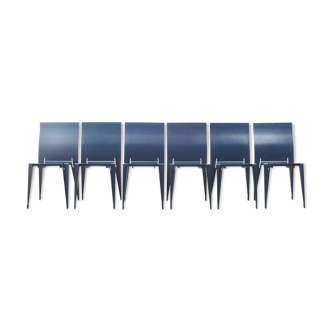 Set of 8 fulfil dining chairs by Mart van Schijndel for Lensvelt 1989