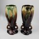 Pair of Art Deco / Mid-Century vases – Belgian earthenware (attributed to Thulin)