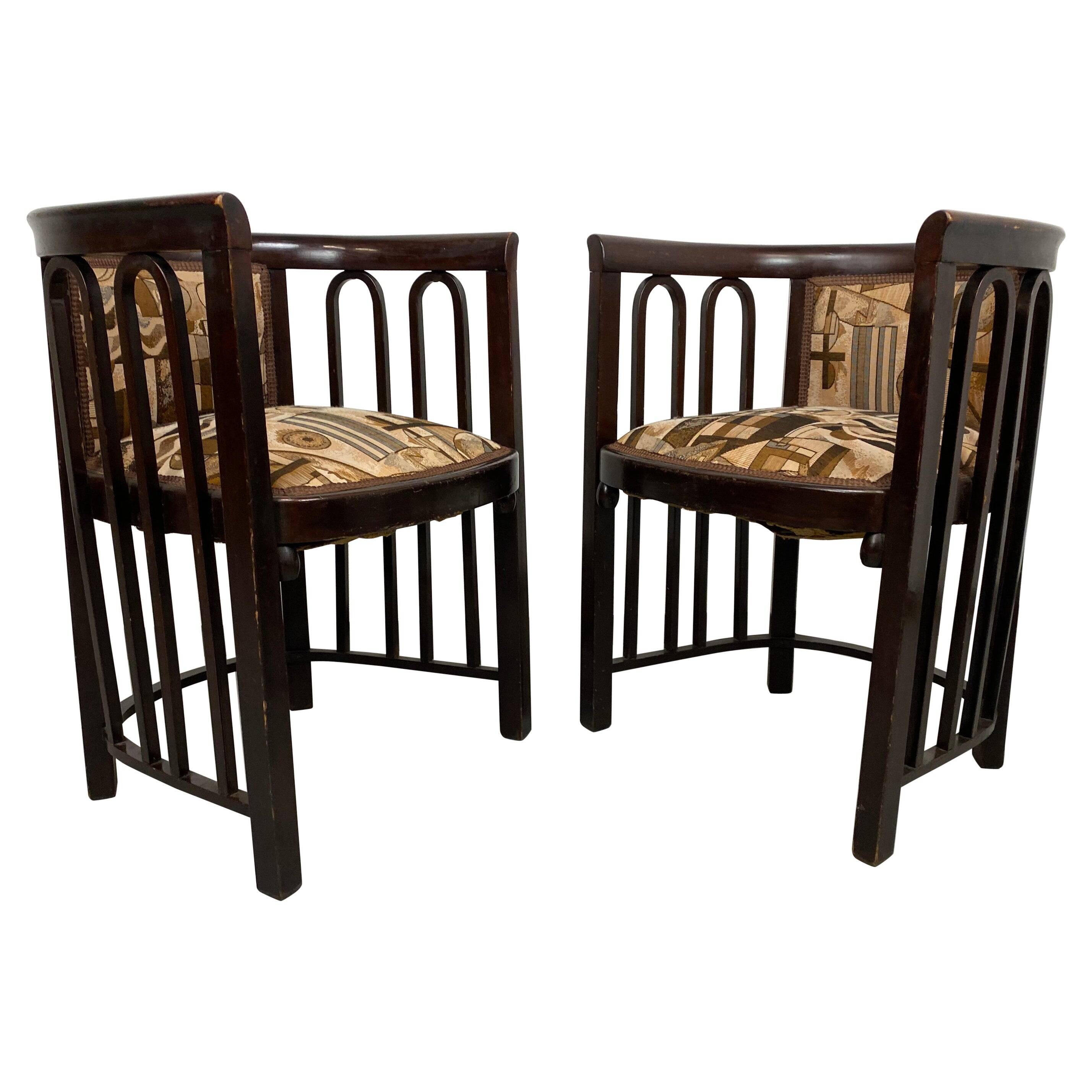 Fledermaus armchairs no. 423 by Josef Hoffmann