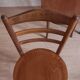 Lot de 4 chaises bistrot Baumann assises rondes.