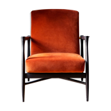 Floating fox wood black Red Edition armchair