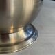 Stainless steel champagne bucket signed Guy Degrenne, antique metal decoration -