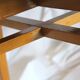 Lot de 4 chaises vintage bois et skaï vert
