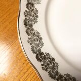 4 flat plates vintage porcelain from Chauvigny