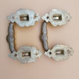 Pair of bronze piano handles