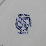 Ironware salad bowl "Capri" model Sarreguemines and Digoin art deco