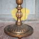 Florentine gilded wood floor lamp, floor lamp with lampshade