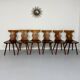 6 vintage 60s bistro-look dining chairs