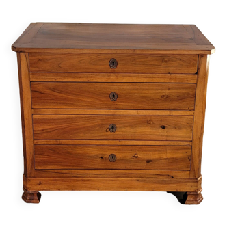 Small Louis Philippe chest of drawers in walnut