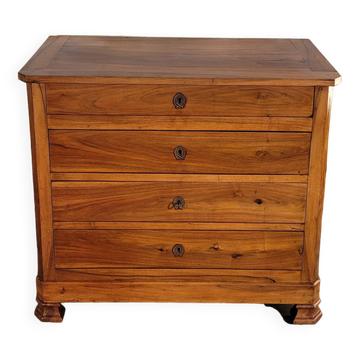 Small Louis Philippe chest of drawers in walnut