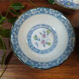 Trio of Ceramic Bowls with Japanese Patterns