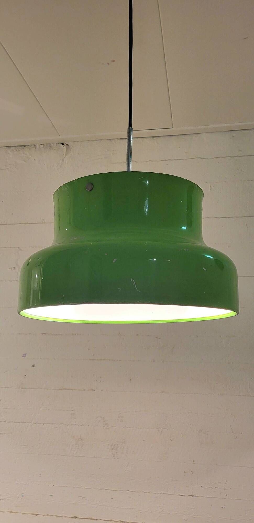 Kelly green Bumling pendant lamp by Anders Pehrson for Ateljé Lyktan, 1970s