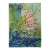 Salvador Dali: Horses - Neptune, signed lithograph