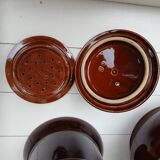 Old coffee maker with filter and 2 lids