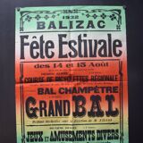 Poster "Summer Festival" - Balizac - 1932