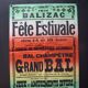 Affiche "Fête Estivale" Balizac 1932