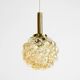 Original glass bubble pendant lamp from the 1960s | Manufactured by Limburg
