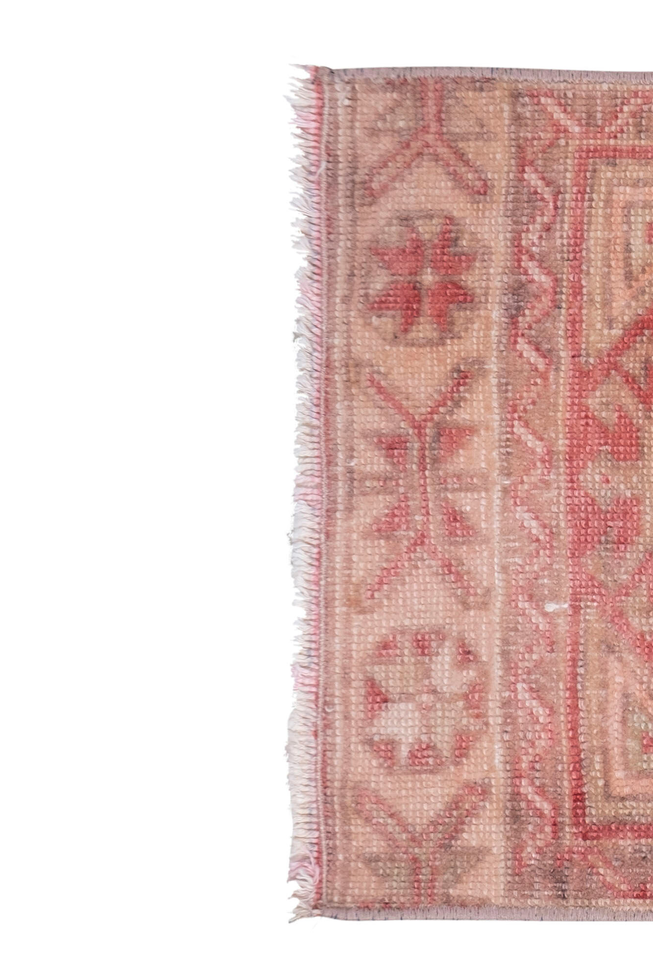 Faded turkish kitchen rug mat 1'5" x 3'9"