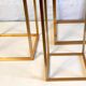 Pull-out harnesses in gilded brass and smoked glass.