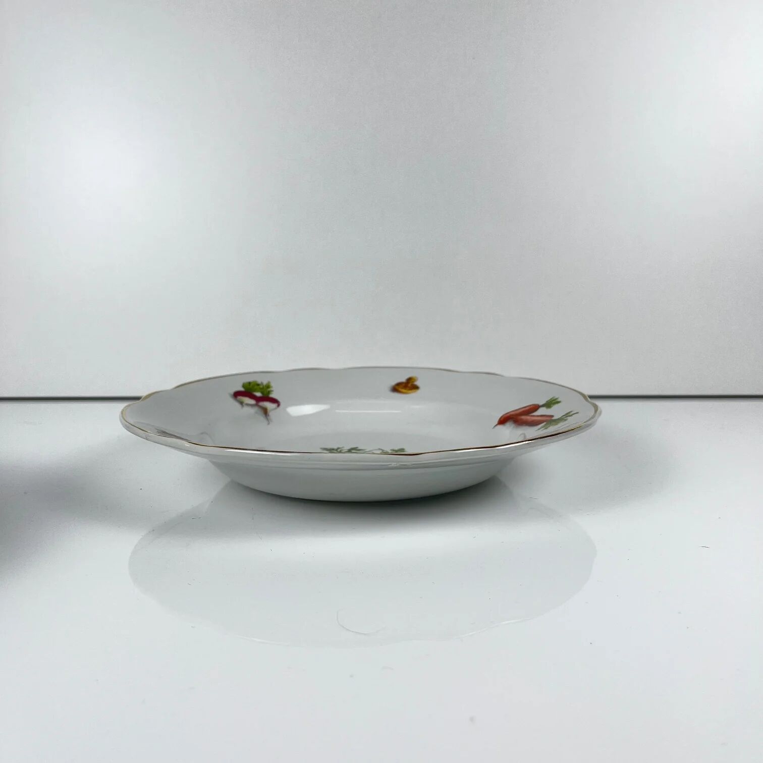 Set of 6 KG Lunéville "Le Potager" soup plates, 1950/70