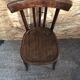 Old Chair Bistro Dark Curved Wood 70s Vintage