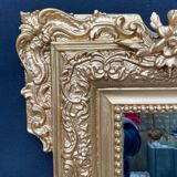 Miroir doré Louis XV 98x156cm