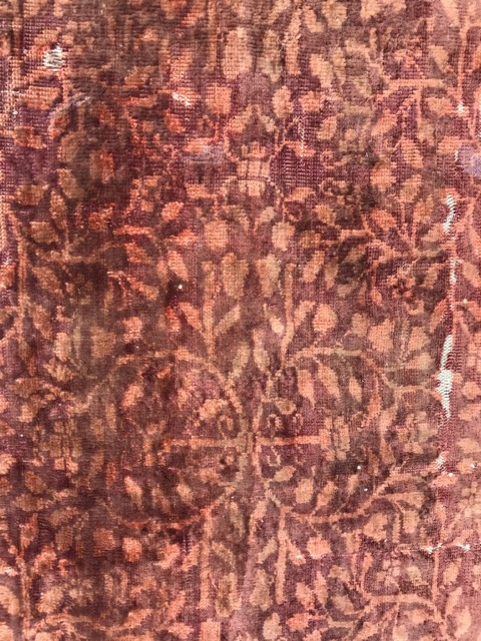 Very beautiful antique Persian carpet Tabriz very fine silk 135x160 cm