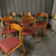 Set of 6 sled chairs