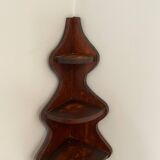 Wooden corner shelf