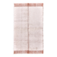 Tapis en laine terracotta, petits tapis shaggy en laine 210x130cm
