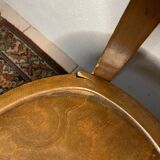 Set of 5 old wooden bistro chairs vintage "banana" folders