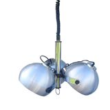 Suspension Lustre Space Age 1970 Eyeball Massive Art Belgium brushed aluminium