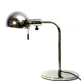 Pair of vintage chrome lamp
