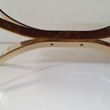 Coffee table in marble and bronze,france circa 1970