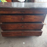 Louis Philippe Walnut chest of drawers