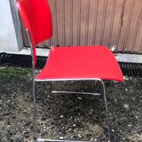 David Rowland red chair for Seid International Design