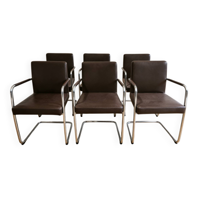 Suite de 6 fauteuils de bureau Bene