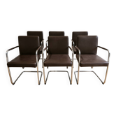 Set of 6 Bene office chairs.