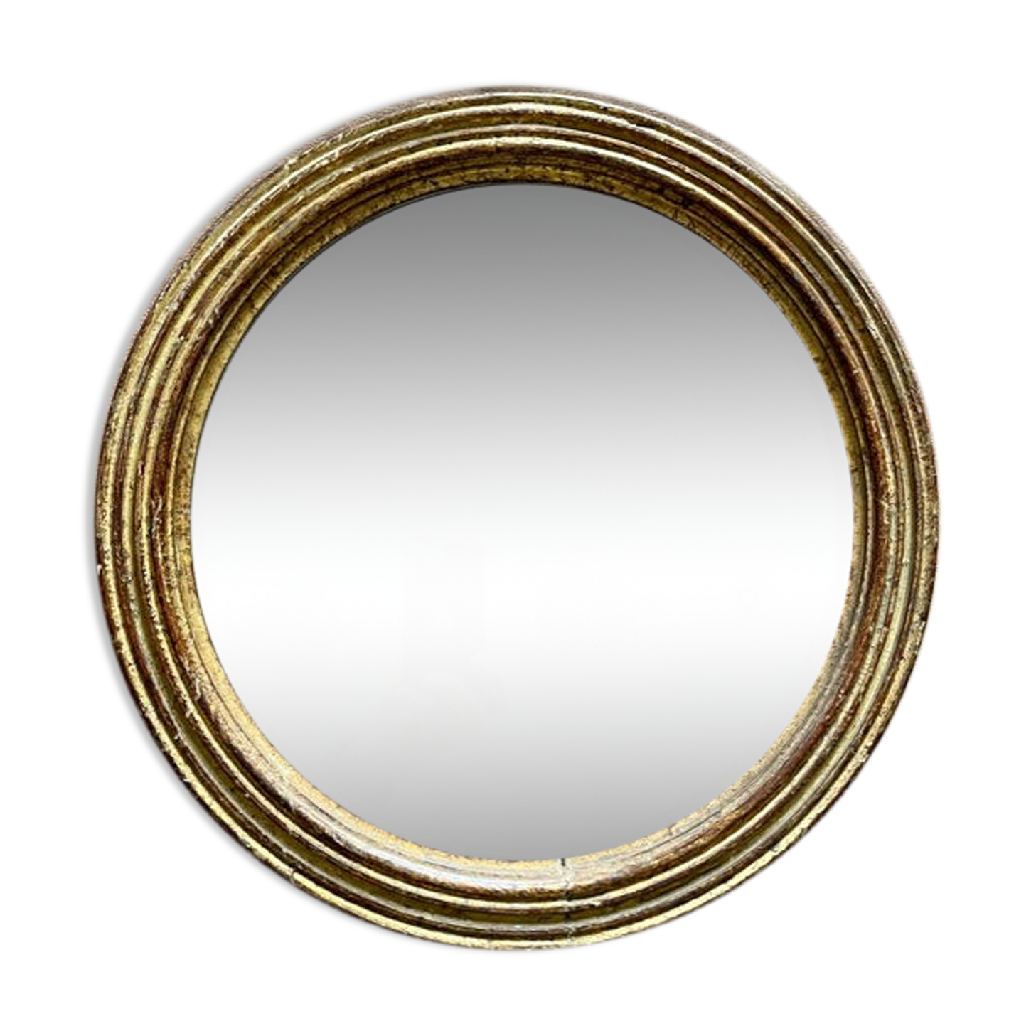 Old mirror in gilded wood early twentieth century