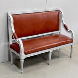 Beech children's bench, Louis XVI style, Early 20th century