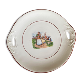 Old earthenware dish orchies france