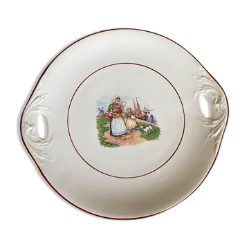 Old earthenware dish orchies france