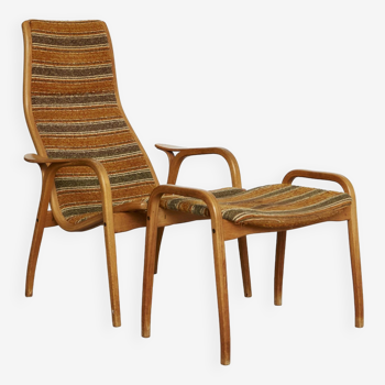 Yngve Ekström "Lamino" Chair & Ottoman for Swedese