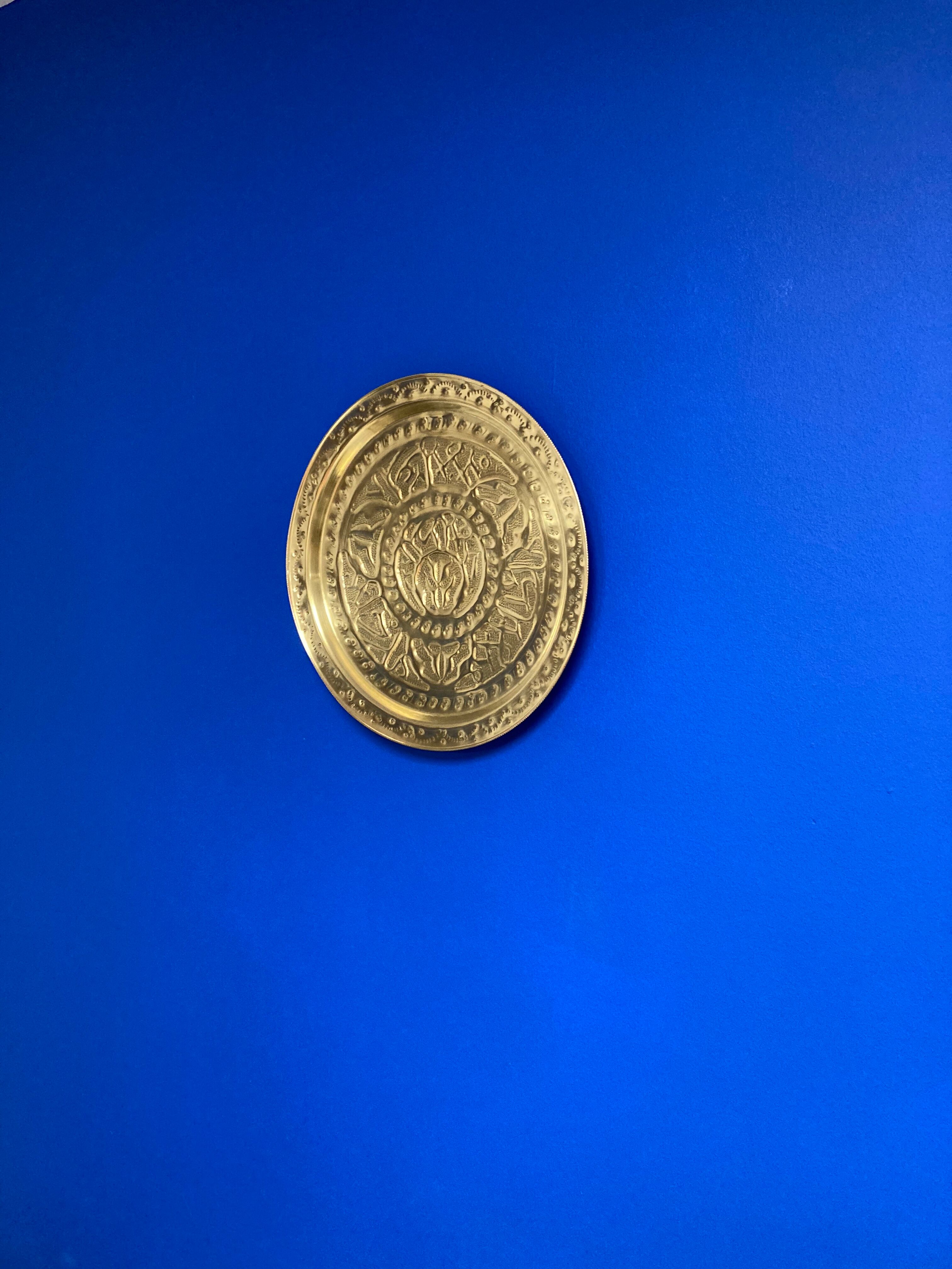 Brilliant brass dish