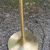 Vintage floor lamp in gilded brass with 5 glass tulips from the 50s