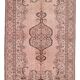 Tapis Vintage Kilim Rose Poudré Motifs Anatoliens, 176x282