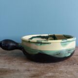 Caquelon signed André Chaudemanche in Malicorne clay