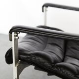 Lounge chair and ottoman Ilmari Lappalainen "Pulkka" for ASKO