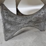 Paire de tables basses brutalistes, années 1970