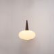 Suspension opaline Louis Kalff pour Philips 1960